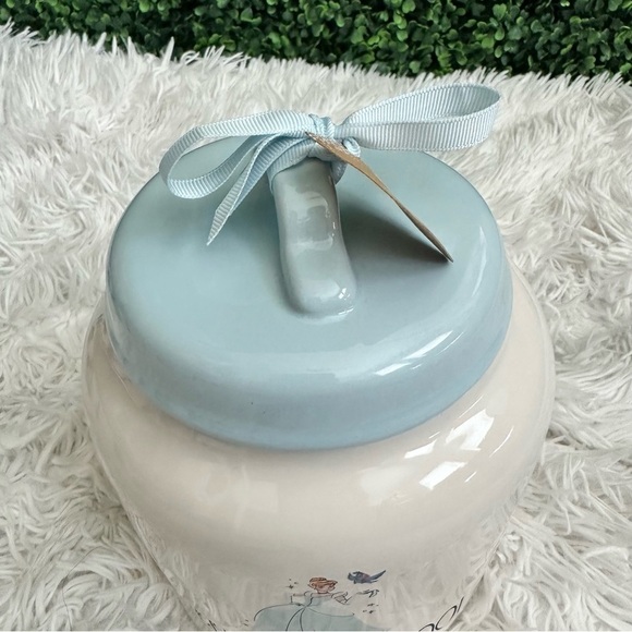 NWT ✨ Rae Dunn Disney Princess Cinderella Bibbidi Bobbidi Boo Wide Cookie Jar ✨ - Picture 4 of 5